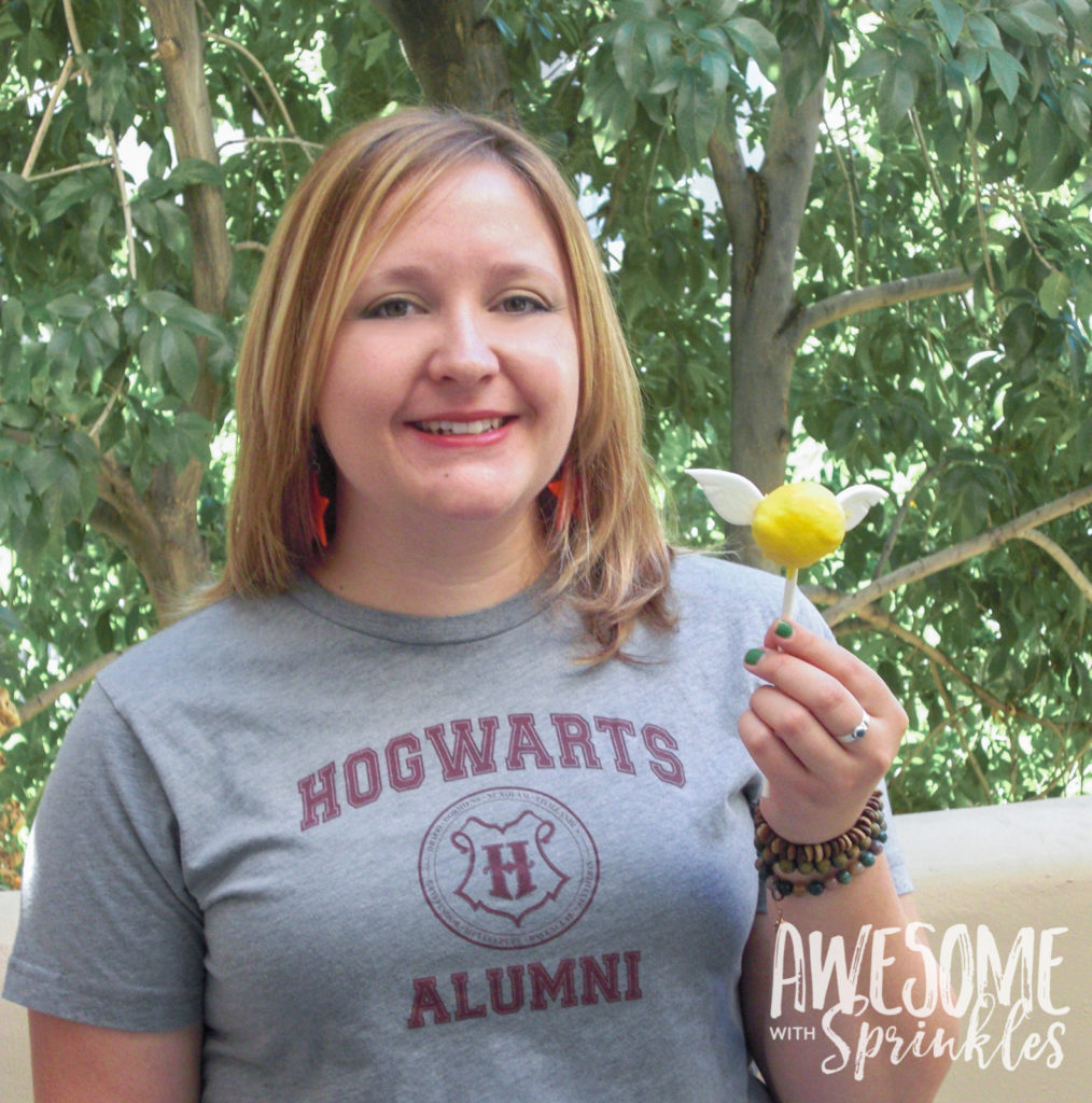 Harry Potter Butterbeer Snitch Cake Pops | Awesome with Sprinkles