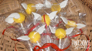 Harry Potter Butterbeer Snitch Cake Pops | Awesome with Sprinkles