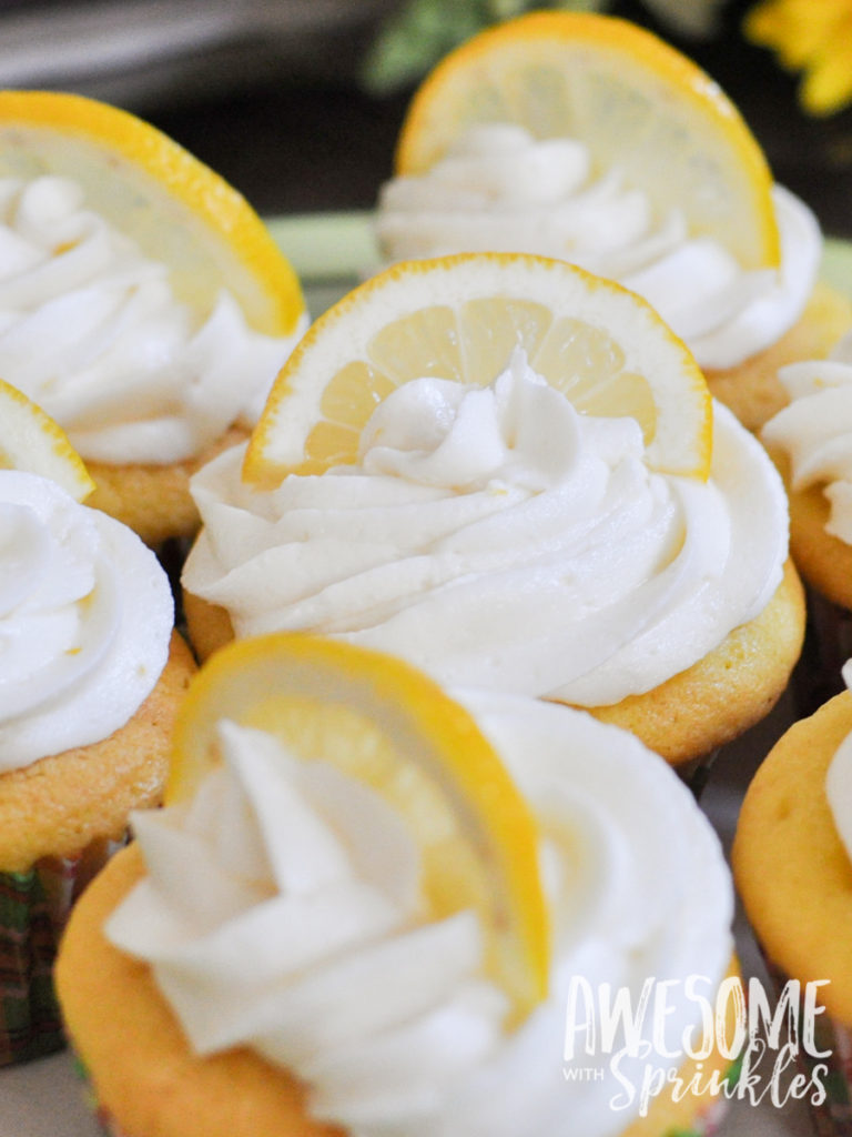Lovely Lemon Cupcakes with fresh squeezed Lemon Buttercream | Awesome with Sprinkles