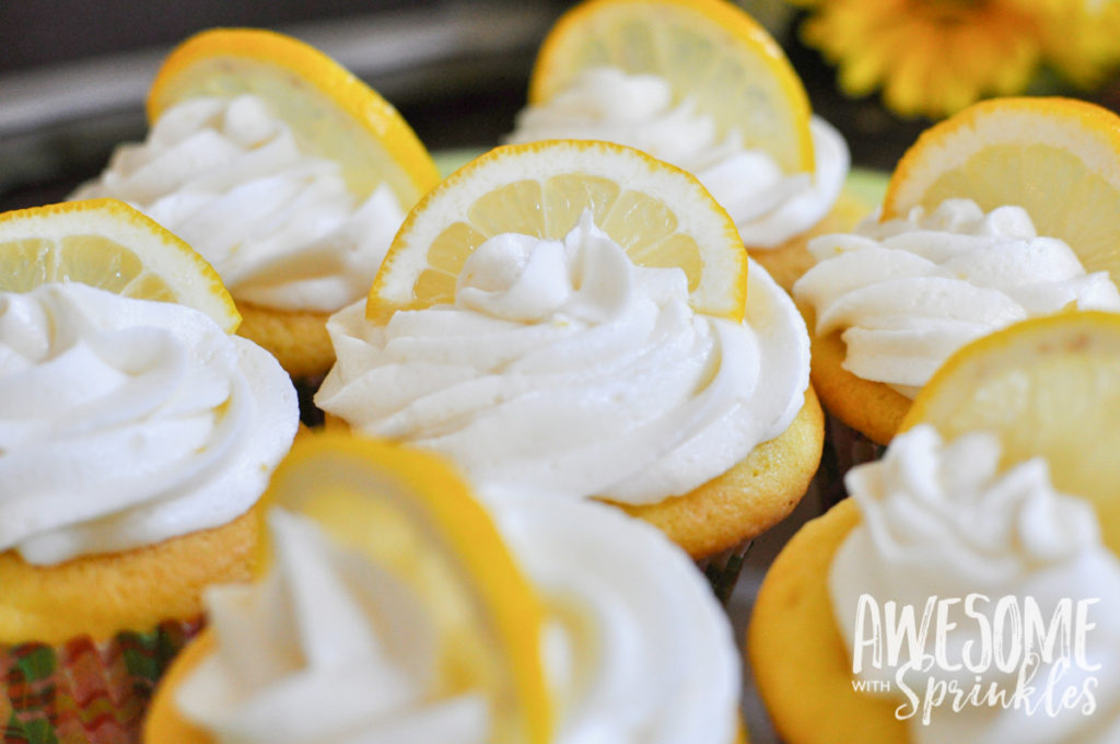 Lovely Lemon Cupcakes with fresh squeezed Lemon Buttercream | Awesome with Sprinkles