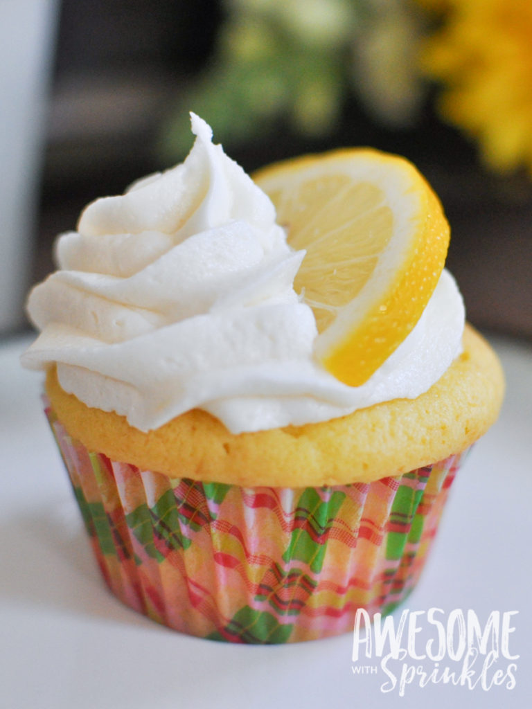 Lovely Lemon Cupcakes with fresh squeezed Lemon Buttercream | Awesome with Sprinkles