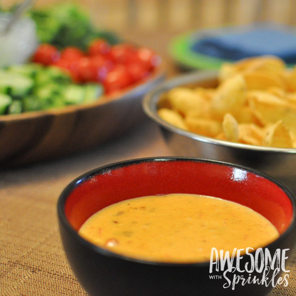 Easy Spicy Game Day Queso Dip | Awesome with Sprinkles