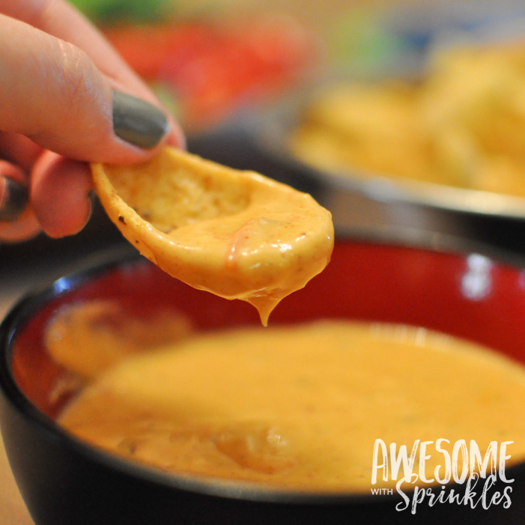 Easy Spicy Game Day Queso Dip | Awesome with Sprinkles