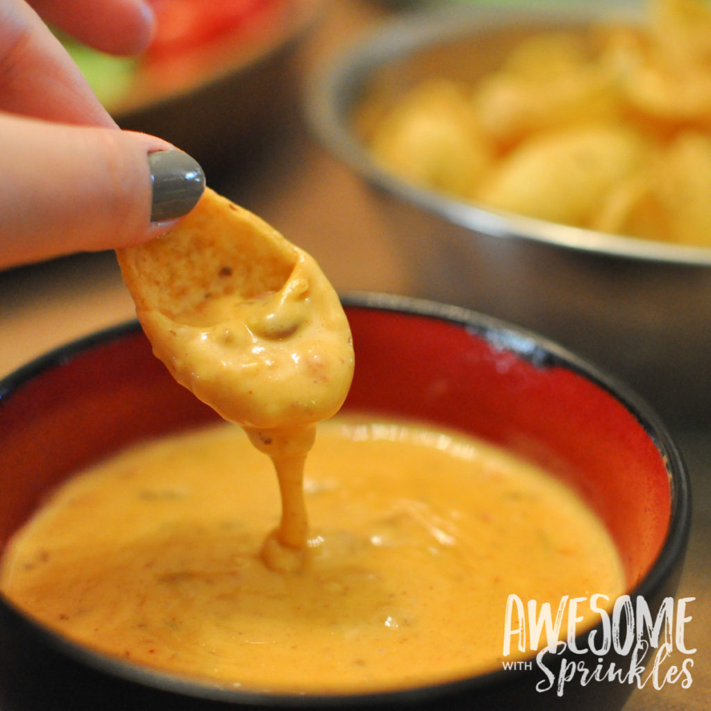 Easy Spicy Game Day Queso Dip | Awesome with Sprinkles