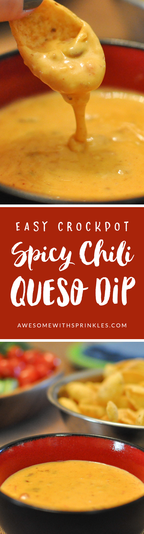 Easy Spicy Game Day Queso Dip | Awesome with Sprinkles