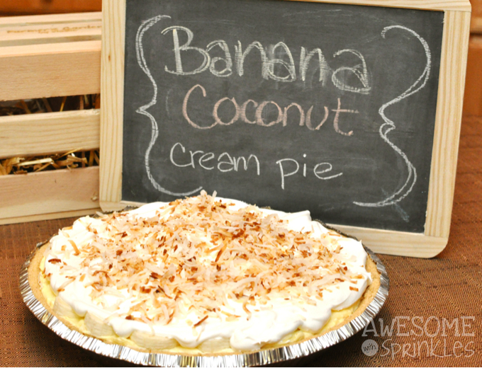 Banana Coconut Cream Pie | Awesome with Sprinkles