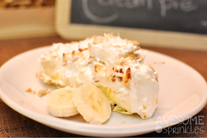 Banana Coconut Cream Pie | Awesome with Sprinkles
