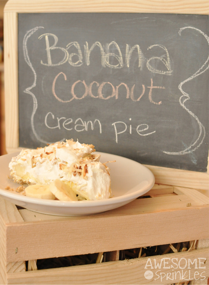 Banana Coconut Cream Pie | Awesome with Sprinkles