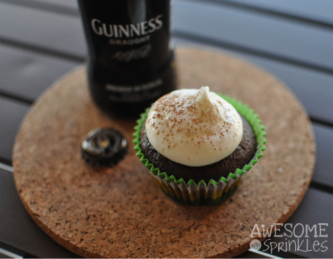 Chocolate Guinness Stout Cupcakes | Awesome with Sprinkles