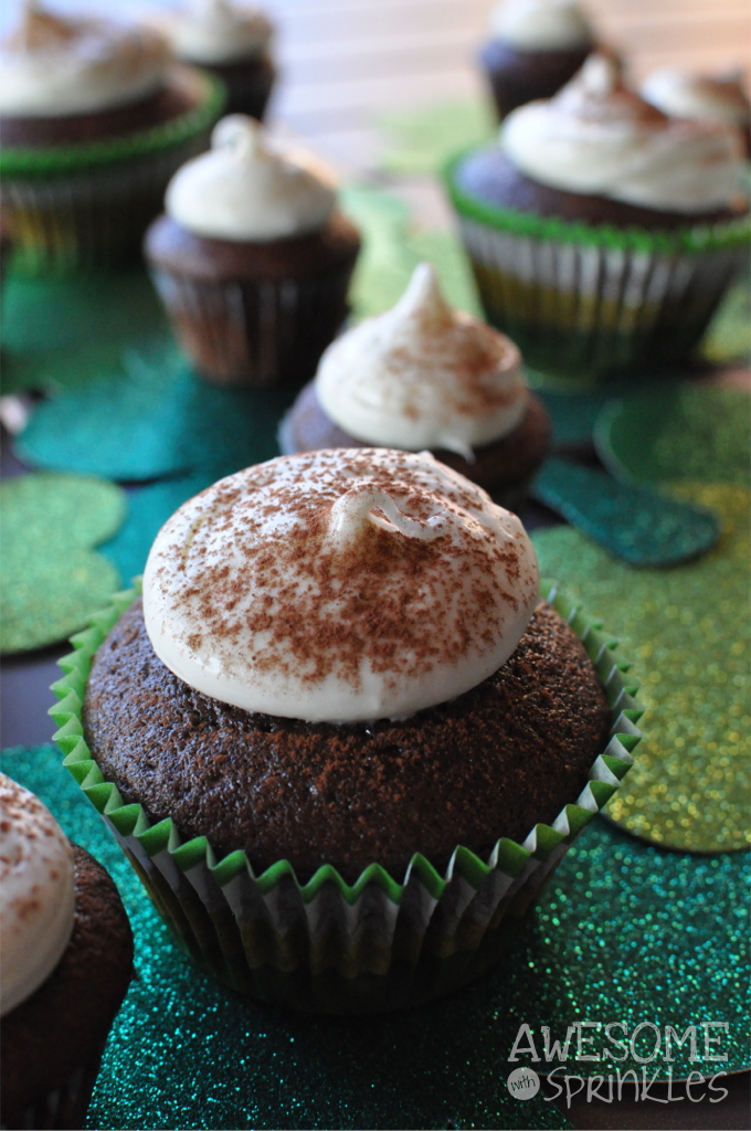 Chocolate Guinness Stout Cupcakes | Awesome with Sprinkles