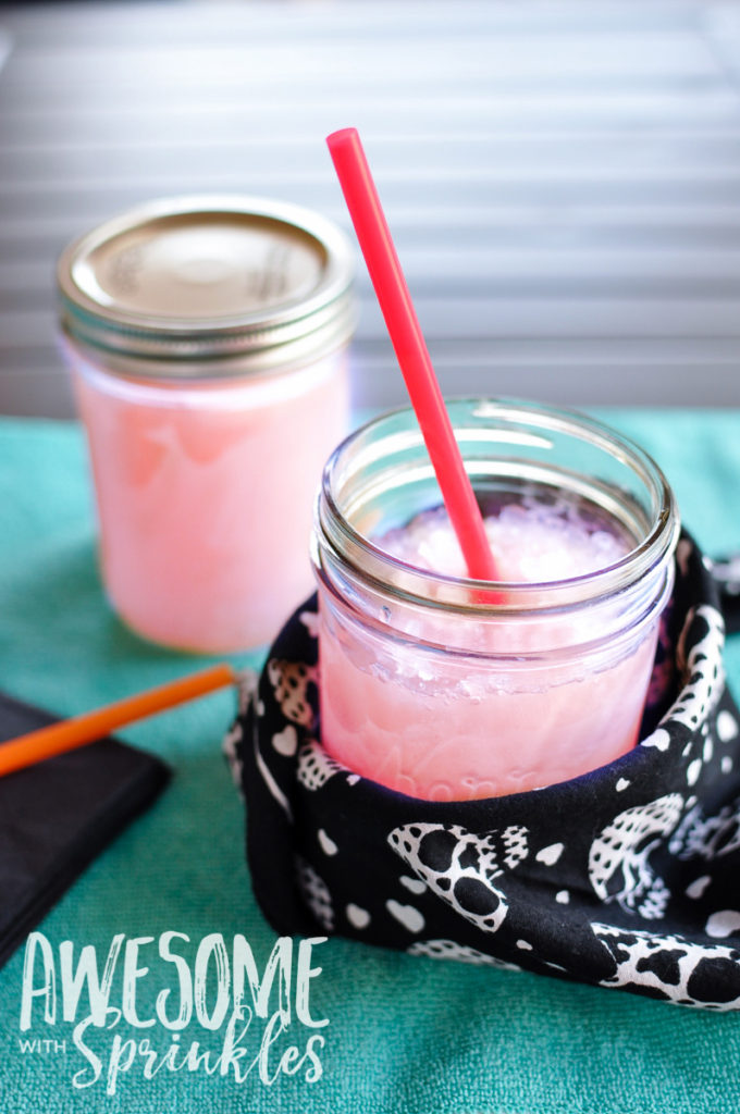 Raspberry Lime Margaritas in a Jar | Awesome with Sprinkles 4