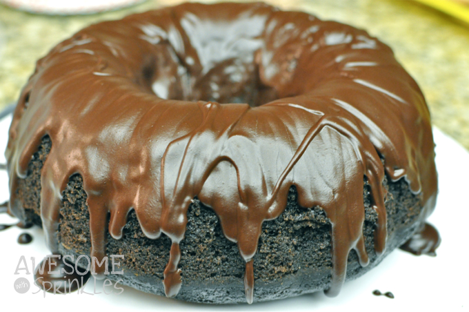 Dark Chocolate Espresso Bundt Cake | Awesome with Sprinkles