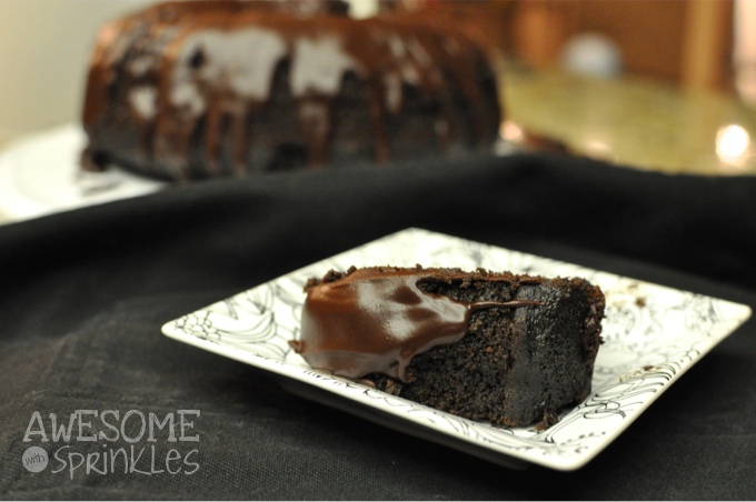 Dark Chocolate Espresso Bundt Cake | Awesome with Sprinkles