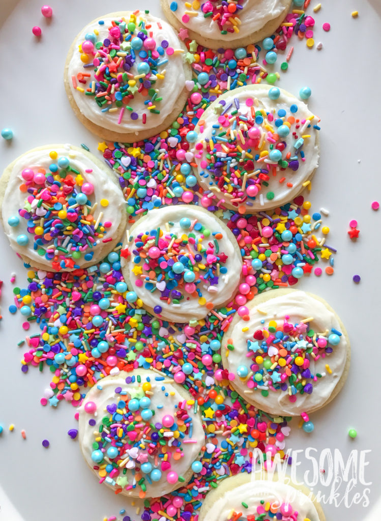 The Most Awesome Ever Sugar Cookies by Awesome with Sprinkles