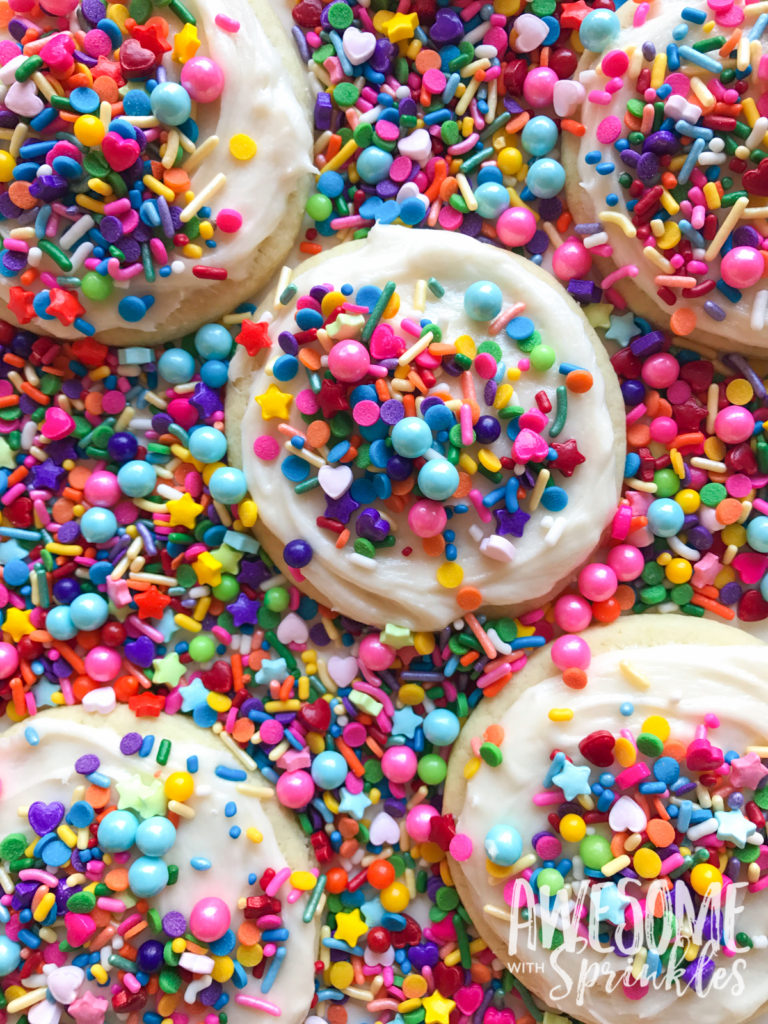 The Most Awesome Ever Sugar Cookies by Awesome with Sprinkles