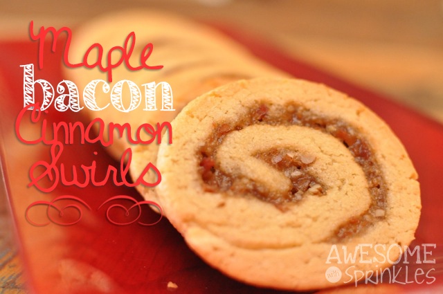 Maple Bacon Cinnamon Swirls | AwesomewithSprinkles.com