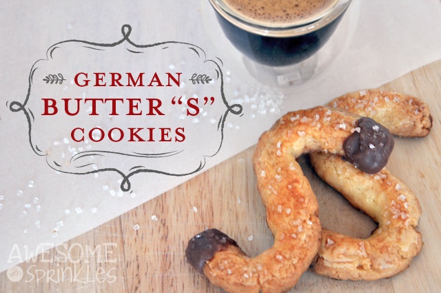 German Butter "S" Cookies | AwesomeWithSprinkles.com