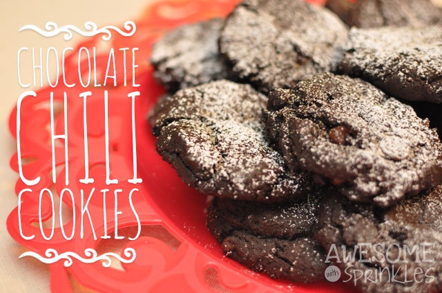 Chocolate Chili Cookies | Awesome with Sprinkles