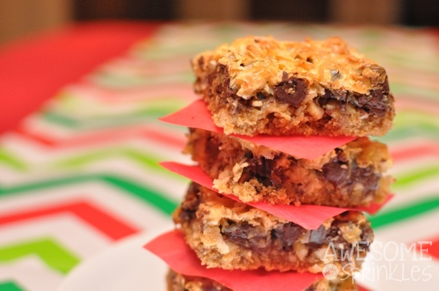 Dark Chocolate Hazelnut Layer Bars | AwesomeWithSprinkles.com