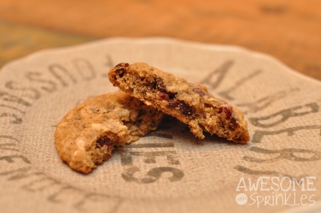 Chewy Oatmeal Cherry Cookies | Awesome with Sprinkles