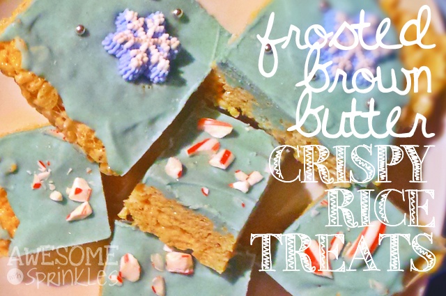 Brown Butter Rice Krispy Treats | AwesomeWithSprinkles.com