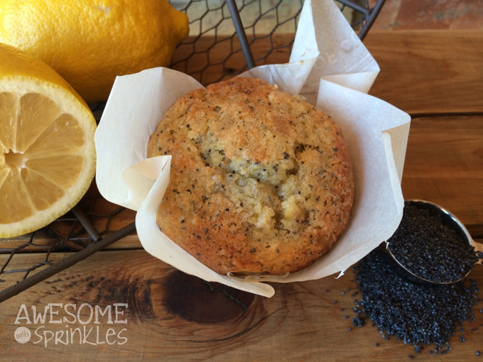 Lemon Poppyseed Muffins | Awesome with Sprinkles