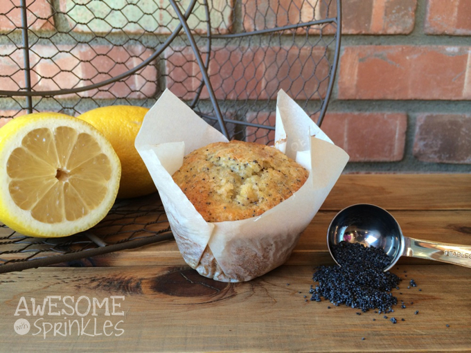 Lemon Poppyseed Muffins | Awesome with Sprinkles