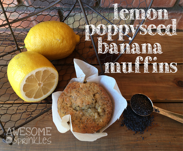 Lemon Poppyseed Muffins | Awesome with Sprinkles