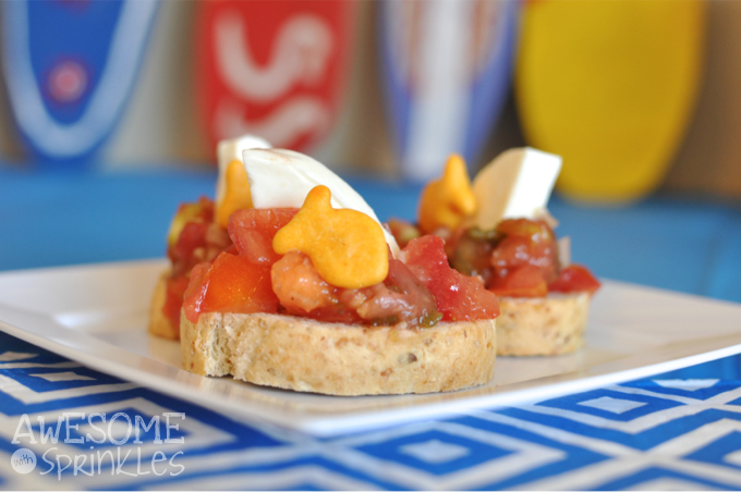 Shark Fin Bruschetta | Awesome with Sprinkles