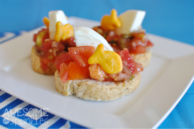 Shark Fin Bruschetta | Awesome with Sprinkles