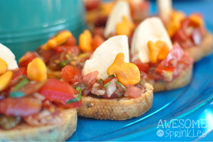 Shark Fin Bruschetta | Awesome with Sprinkles