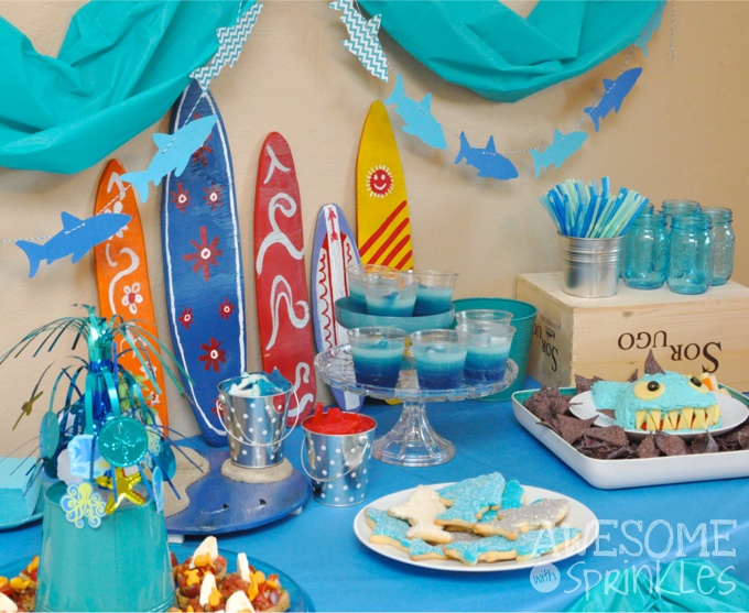 Shark on the Beach Party | Awesome with Sprinkles