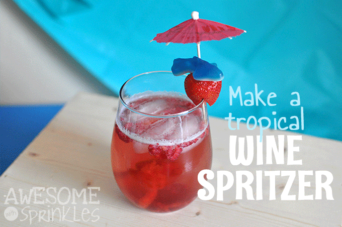 Shark Week Inspired "Chum" Wine Spritzer | Awesome with Sprinkles