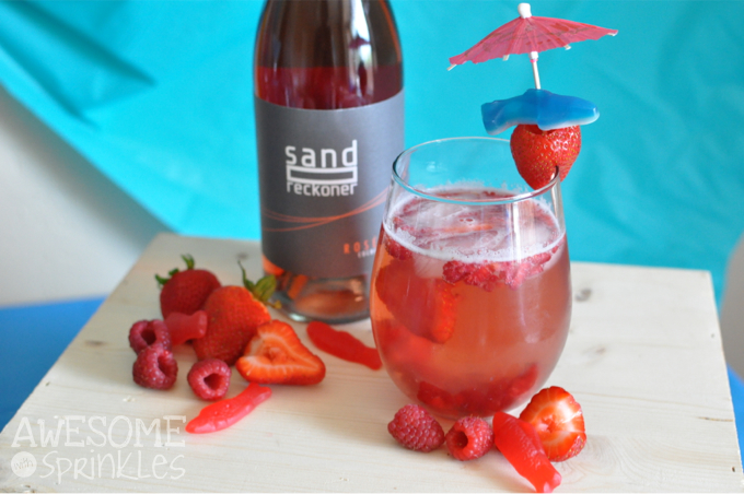 Shark Week Inspired "Chum" Wine Spritzer | Awesome with Sprinkles