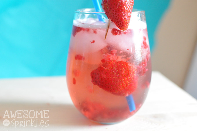 Shark Week Inspired "Chum" Wine Spritzer | Awesome with Sprinkles