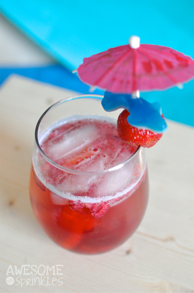 Shark Week Inspired "Chum" Wine Spritzer | Awesome with Sprinkles