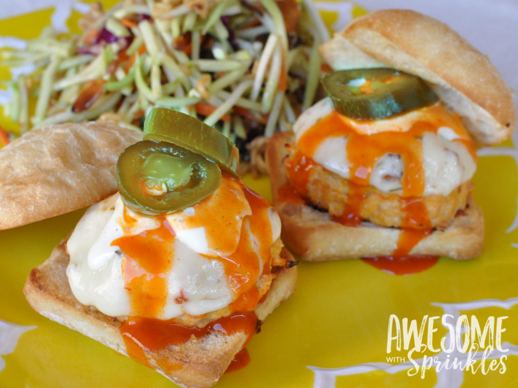 Spicy Buffalo Chicken Sliders by Awesome with Sprinkles