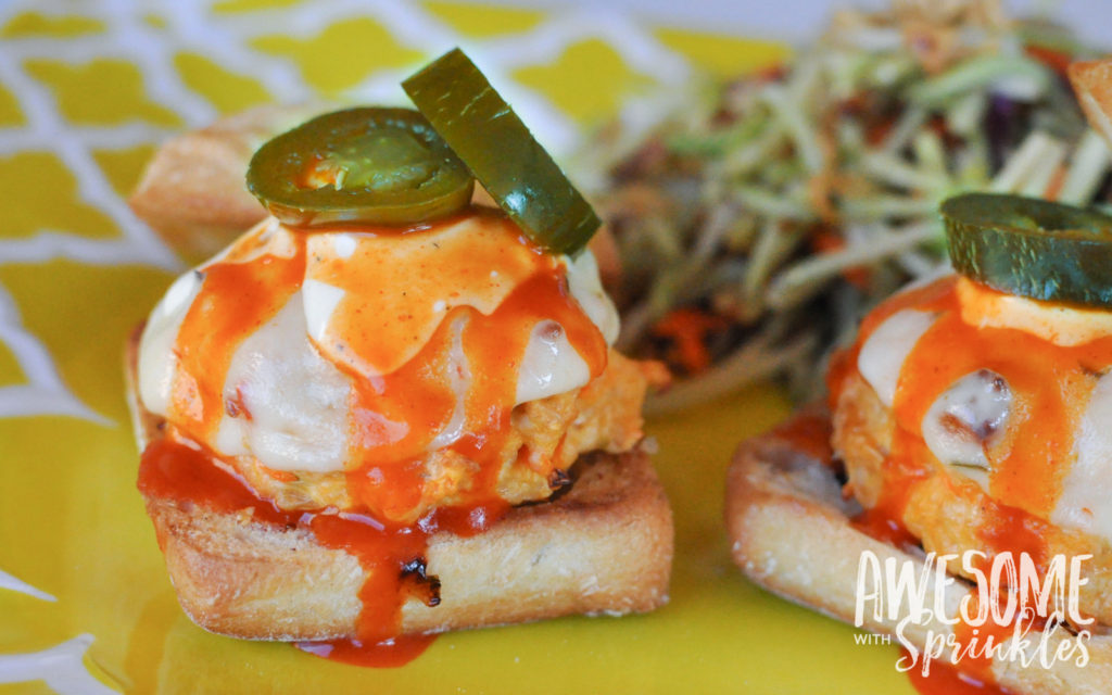 Spicy Buffalo Chicken Sliders by Awesome with Sprinkles