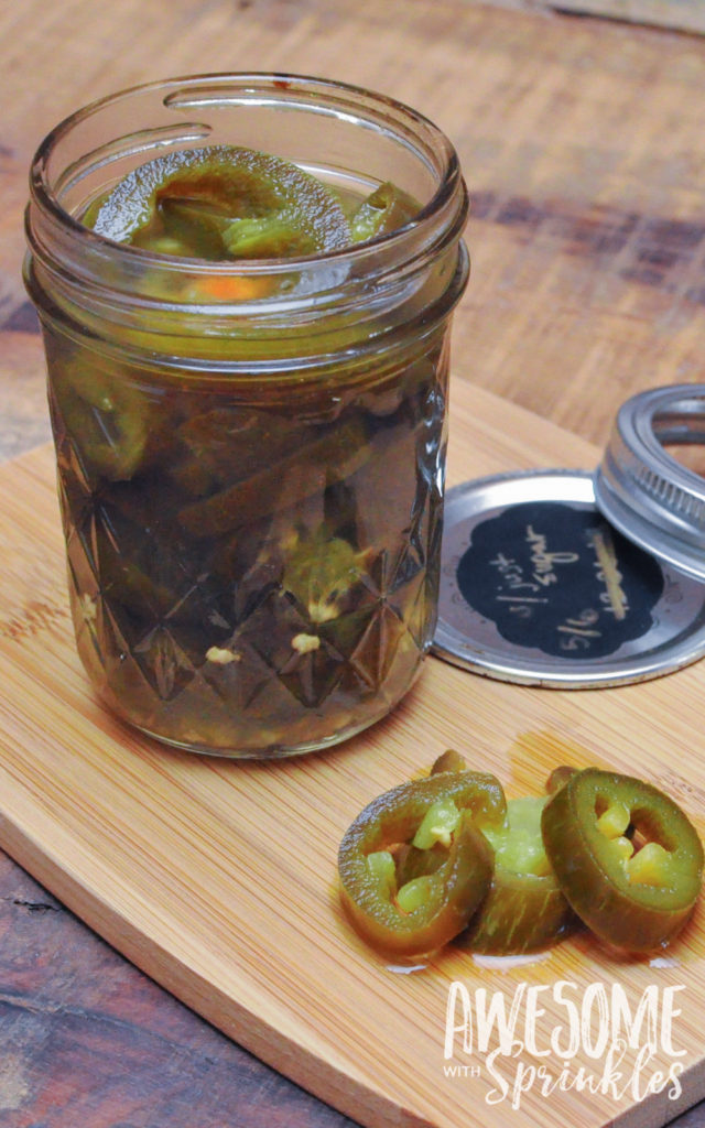 Homemade Candied Pickled Jalapeños by Awesome with Sprinkles