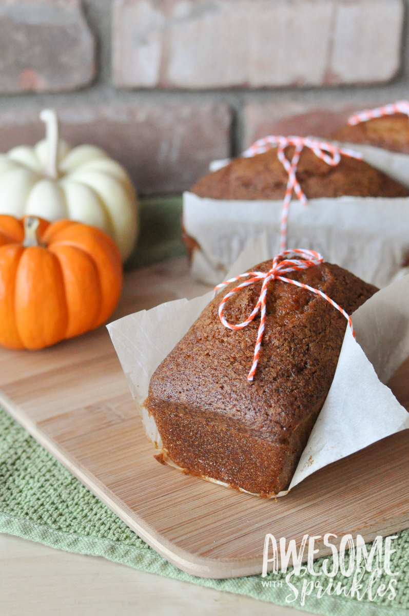 The Best Ever (Starbucks Copycat) Pumpkin Spice Loaf | Awesome with Sprinkles