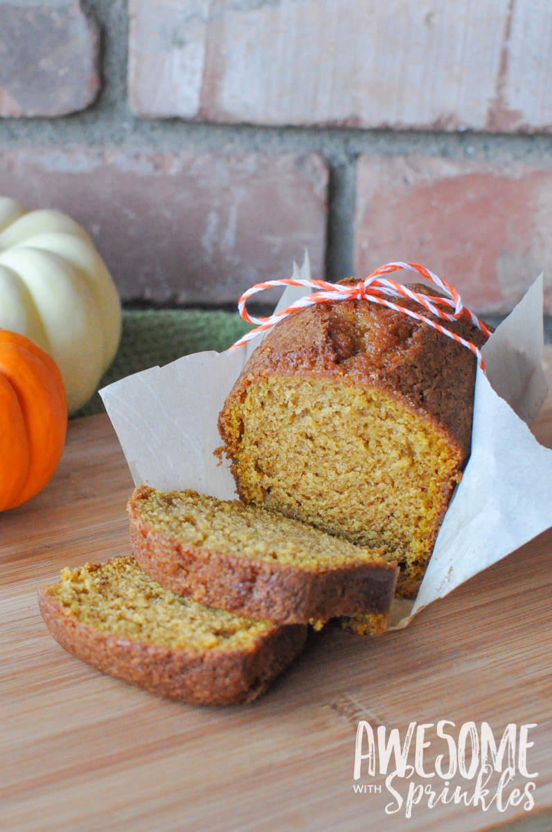The Best Ever (Starbucks Copycat) Pumpkin Spice Loaf | Awesome with Sprinkles