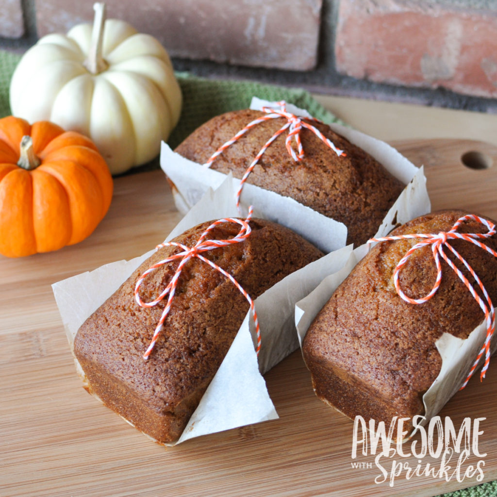 The Best Ever (Starbucks Copycat) Pumpkin Spice Loaf | Awesome with Sprinkles