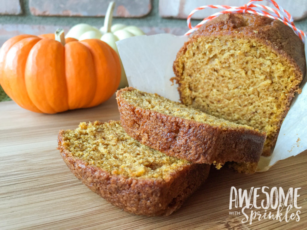 The Best Ever (Starbucks Copycat) Pumpkin Spice Loaf | Awesome with Sprinkles