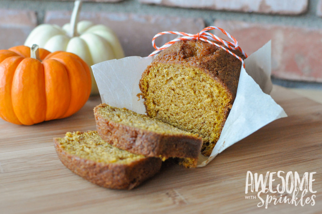 The Best Ever (Starbucks Copycat) Pumpkin Spice Loaf | Awesome with Sprinkles