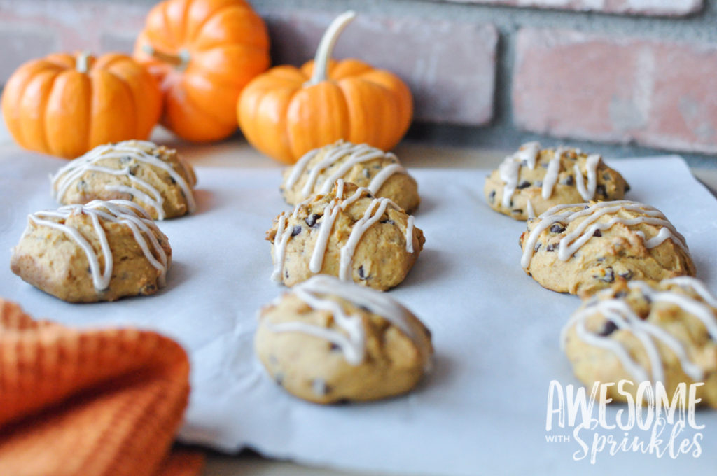 Pumpkin Chocolate Chip Cookies | Awesome with Sprinkles