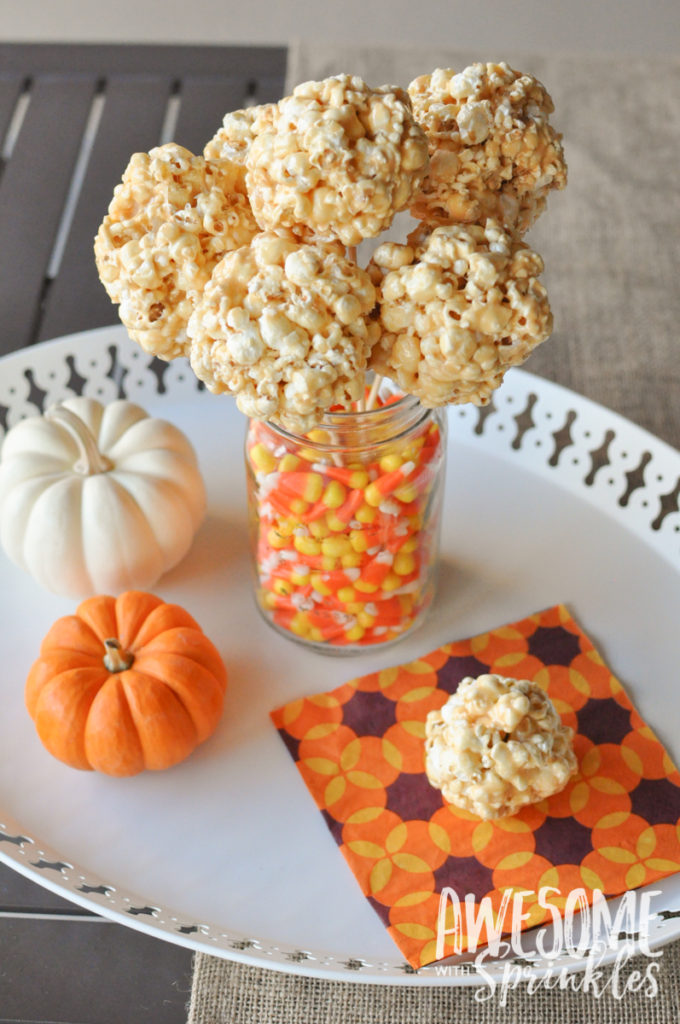 Classic Salted Caramel Corn Balls | Awesome with Sprinkles