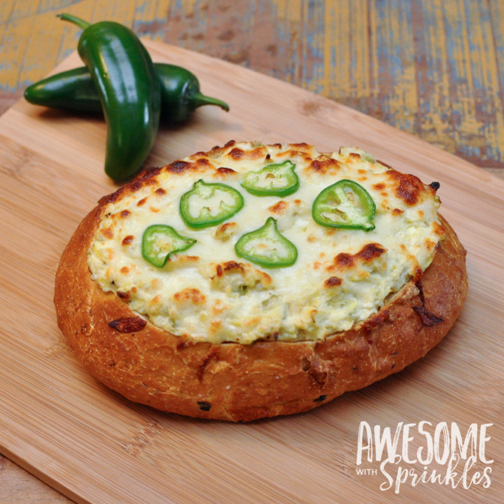 Spicy Jalapeño Artichoke Dip Awesome with Sprinkles