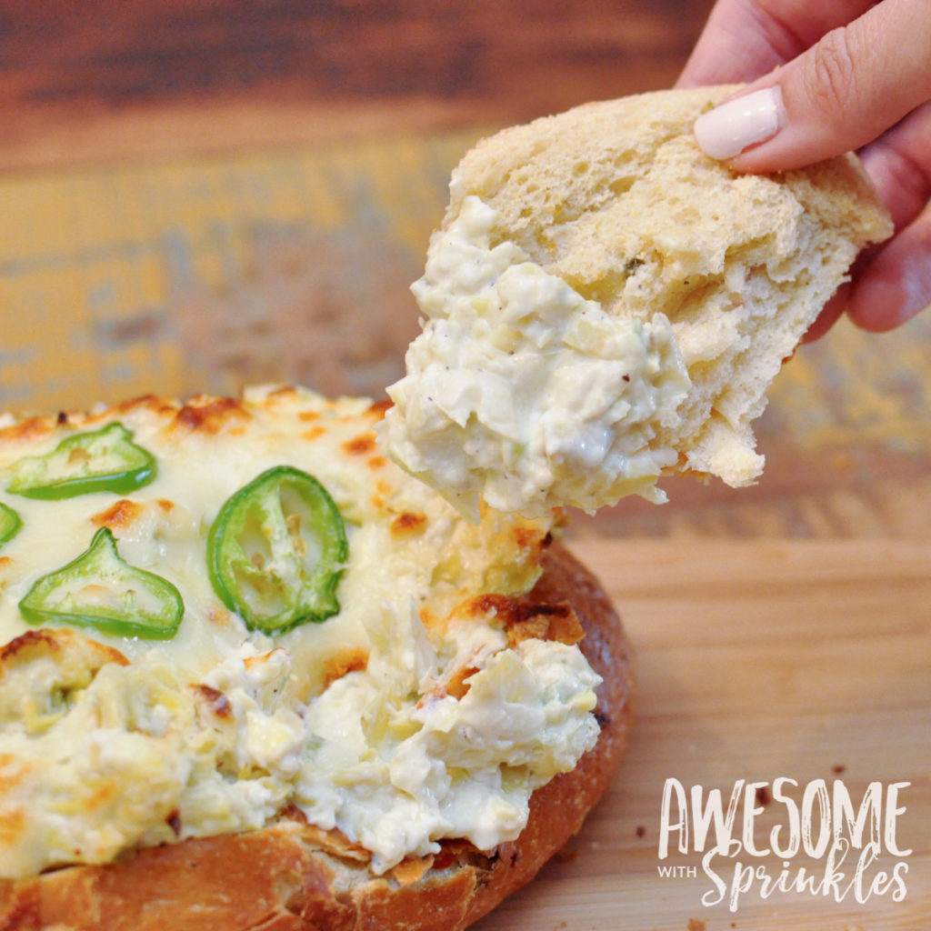 Spicy Jalapeño Artichoke Dip | Awesome with Sprinkles