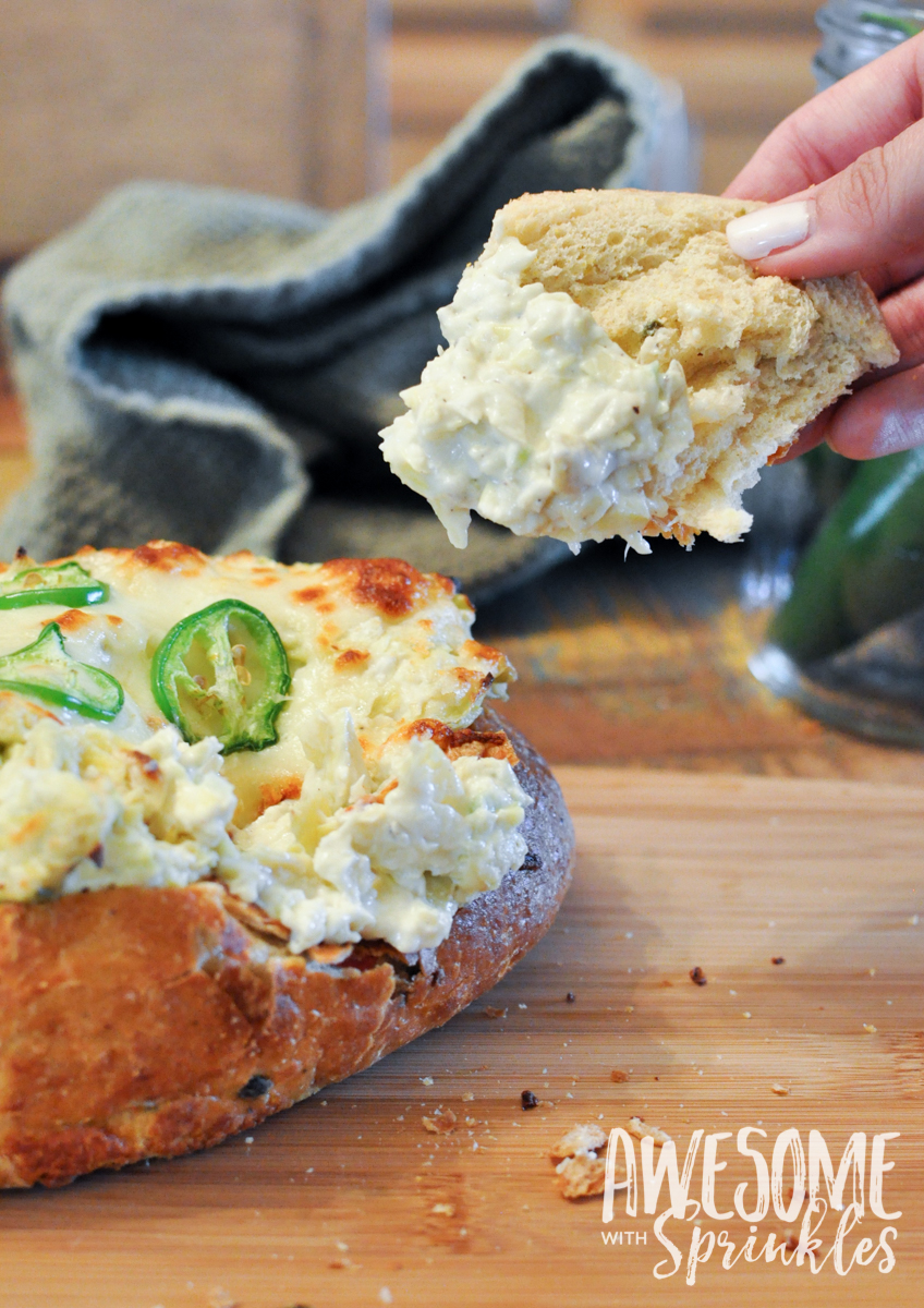 Spicy Jalapeño Artichoke Dip | Awesome with Sprinkles