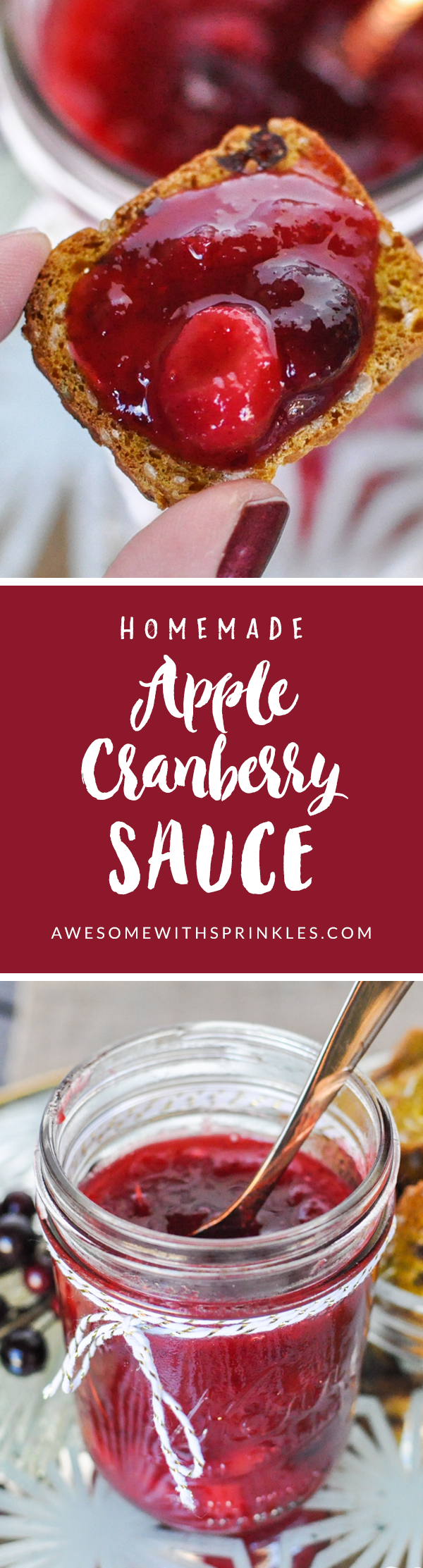 Apple Cranberry Sauce | Awesome with Sprinkles